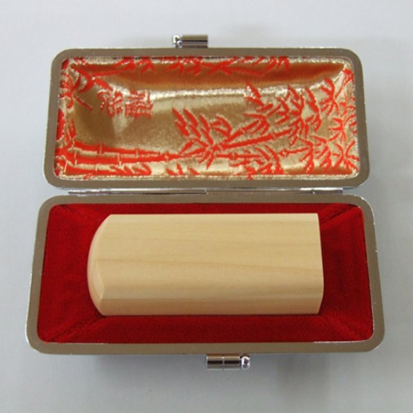 画像3: 会社印・法人印角印ケース【牛モミ革】24mm角用（寸胴・ズン胴） (3)